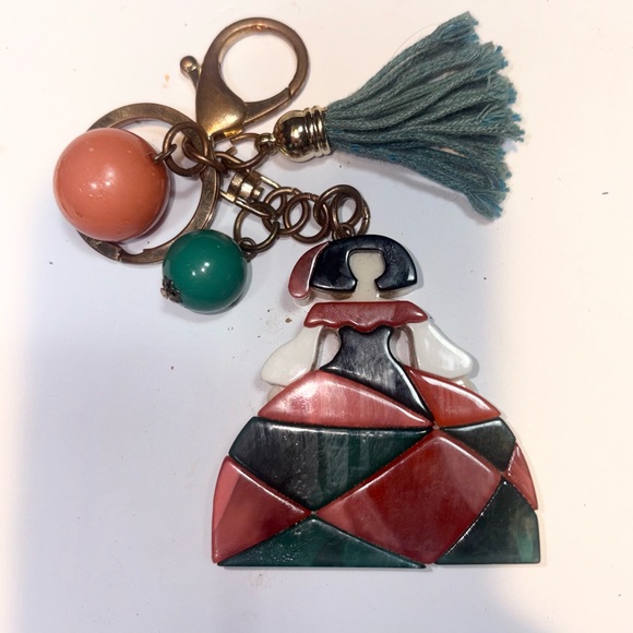 Accessories - Las Meninas-inspired keychain depicts a stylized figure